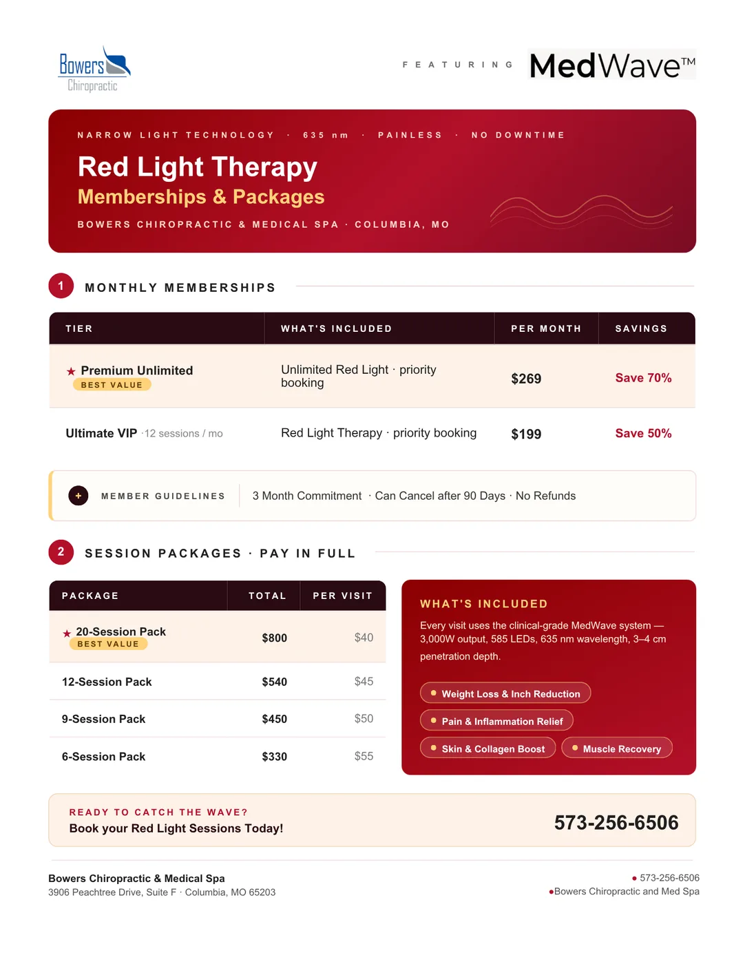 Red light membership pricing preview